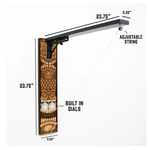 Tiki Ring Toss Game - Fold Down - Picture 5 of 8